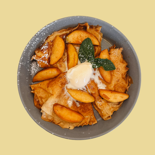 With caramelized apple, 10 pcs